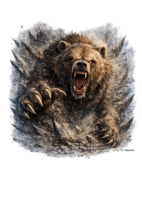 T-Shirt-Motiv-Bear-Force--Graphic-Style-Download-PNG-transparent