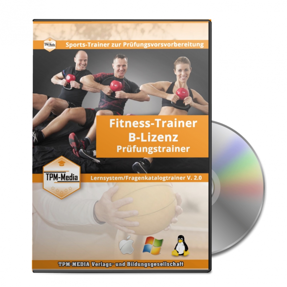 Bild 1 von FITNESSTRAINER-B-LIZENZ Fragenkatalogtrainer für Windows  (Download-Version)  / (Betriebssystem) MAC-OS Download-Version