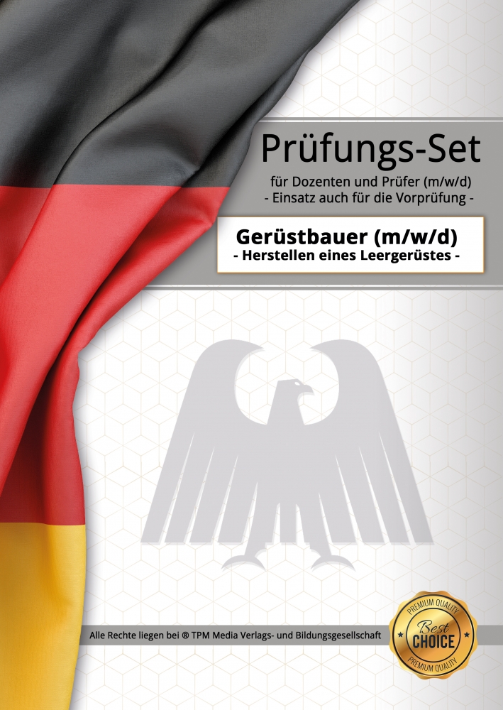 Bild 1 von Gerüstbauer (m/w/d) Lernfeld 13 - Herstellen eines Leergerüstes - Prüfungs-Set