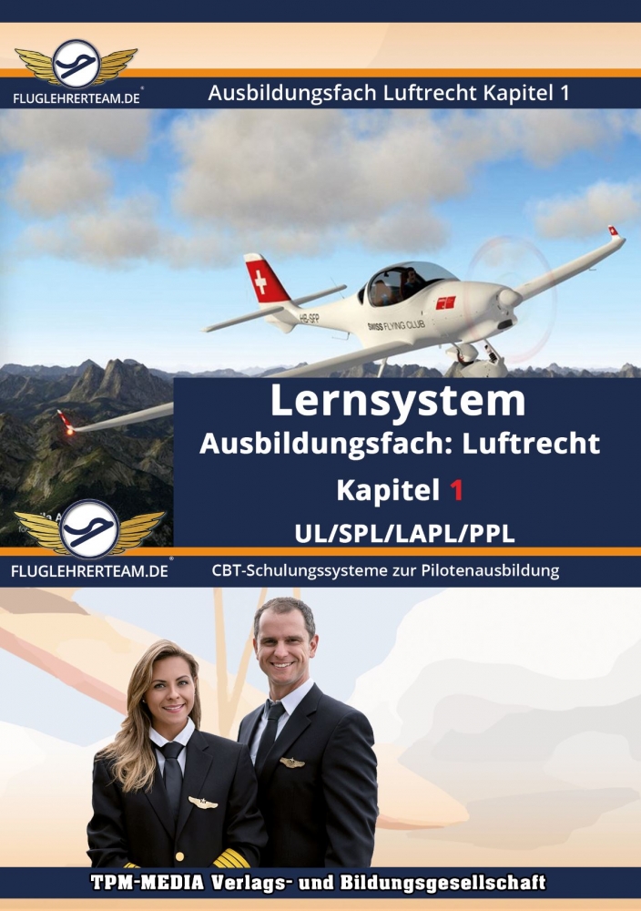 Bild 1 von Luftrecht Lernsystem Kapitel 1 UL/SPL/LAPL/PPL - Pilotenlizenz (Download-Version)  / (Betriebssystem) Windows