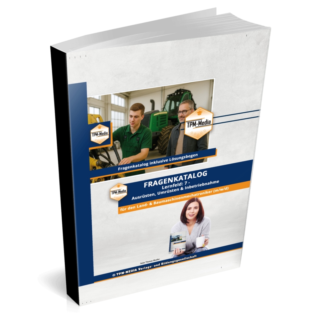Bild 1 von Land- & Baumaschinenmechatroniker (m/w/d) – LF 7 Fragenkatalog (Buch/Print)