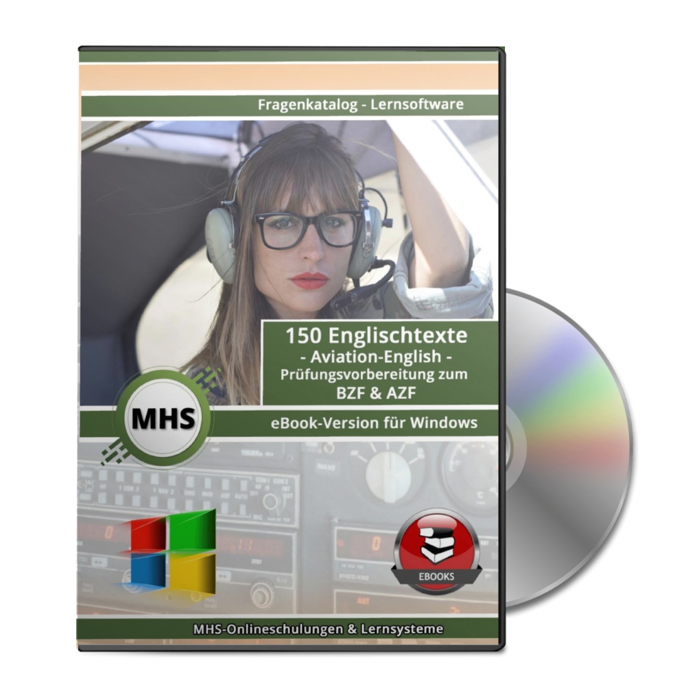 Bild 1 von 150 Englischtexte - Aviation English Prüfungs- vorbereitung BZF & AZF eBook-DVD